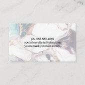 Kleurrijke Marmeren Textuur Achtergrond Visitekaartje (Achterkant)