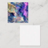 Kleurrijke marmeren Verwijzende Kaart (Voorkant / Achterkant)