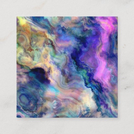 Kleurrijke marmeren Verwijzende Kaart (Voorkant)