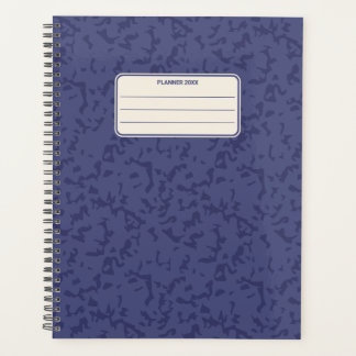 Kleurrijke marmerpatroon gespikkeld jaarlijks planner