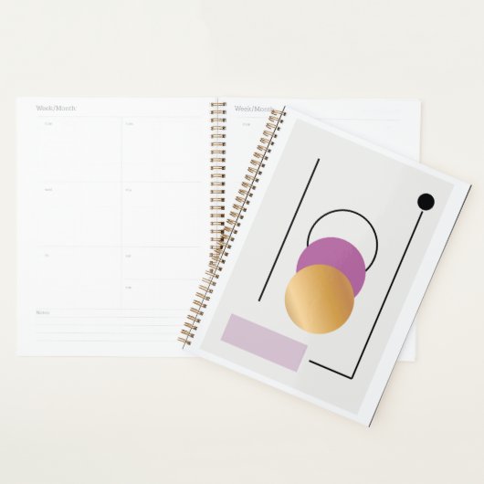 Kleurrijke marmertextuur planner (Display)