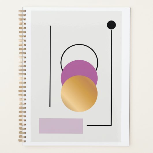 Kleurrijke marmertextuur planner (Voorkant)