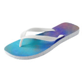 Kleurrijke Marmerwolken Teenslippers (Schuin)