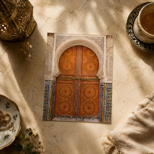 Kleurrijke Marokkaanse Architectuur in Marrakech Briefkaart