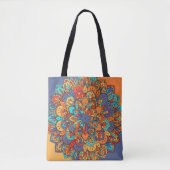 Kleurrijke Marokkaanse mandala Tote Bag (Voorkant)
