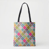 Kleurrijke Marokkaanse mandala Tote Bag (Voorkant)