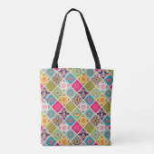 Kleurrijke Marokkaanse mandala Tote Bag (Achterkant)