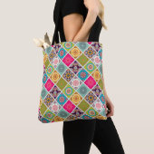 Kleurrijke Marokkaanse mandala Tote Bag (Dichtbij)
