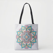 Kleurrijke Marokkaanse mandala Tote Bag (Voorkant)