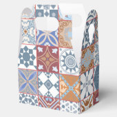 Kleurrijke Marokkaanse tegel Bedankdoosjes (Geopend)