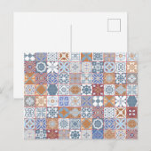 Kleurrijke Marokkaanse tegel Briefkaart (Voorkant / Achterkant)