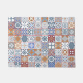 Kleurrijke Marokkaanse tegel Deurmat (Voorkant)