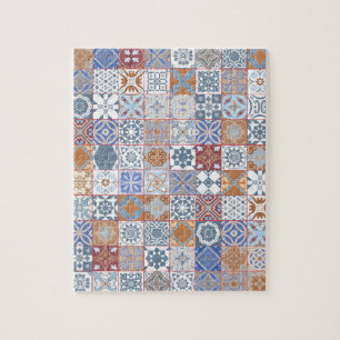 Kleurrijke Marokkaanse tegel Legpuzzel
