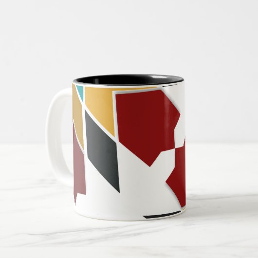 Kleurrijke Marokkaanse tegel Mok (Voorkant links)