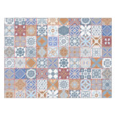 Kleurrijke Marokkaanse tegel Tafelkleed (Voorkant (Horizontaal))