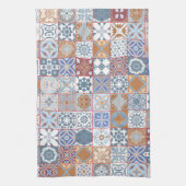 Kleurrijke Marokkaanse tegel Theedoek (Verticaal)