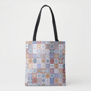 Kleurrijke Marokkaanse tegel Tote Bag