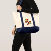 Kleurrijke Marokkaanse tegels Canvas tas (Voorkant (product))