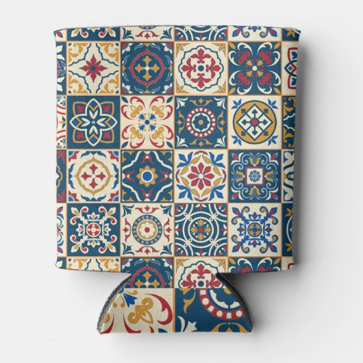 Kleurrijke Marokkaanse tegels, prachtig naadloos p Blikjeskoeler (Voorkant)