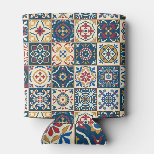 Kleurrijke Marokkaanse tegels, prachtig naadloos p Blikjeskoeler (Achterkant)