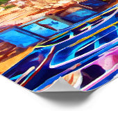 Kleurrijke Marokko Reizen Waterverf Poster (Hoek)