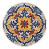 Kleurrijke Marracash Tegel Design 2 Keramische Knop (Voorkant)