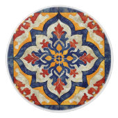 Kleurrijke Marracash Tegel ontwerp Keramische Knop (Voorkant)