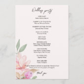 Kleurrijke Marrissa Waterverf Handgeschilderd Prog Programmakaart (Achterkant)