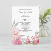 Kleurrijke Marrissa Waterverf Handgeschilderd Prog Programmakaart (Staand voorkant)