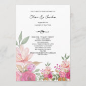 Kleurrijke Marrissa Waterverf Handgeschilderd Prog Programmakaart (Voorkant)