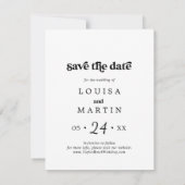 Kleurrijke marry kleine kerst bespaar de datum feestdagenkaart (Achterkant)