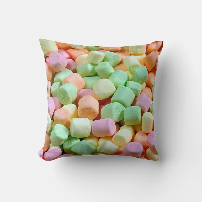 Kleurrijke marshmallows kussen (Voorkant)