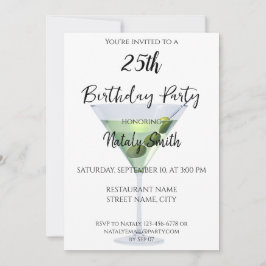 Kleurrijke martini cocktail kaart