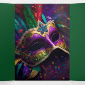 Kleurrijke Masquerade Party uitnodiging (Binnenkant midden)