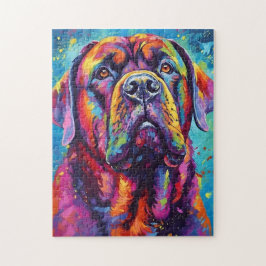 Kleurrijke Mastiff Legpuzzel