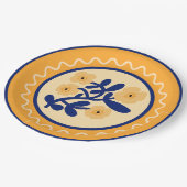 Kleurrijke Matisse Abstracte Floral Artsy Papieren Bordje (Gekanteld)