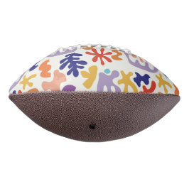 Kleurrijke Matisse Patroon Abstracte Botanische Vo American Football