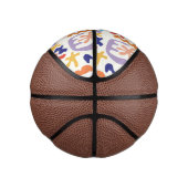 Kleurrijke Matisse Patroon Abstracte Botanische Vo Basketbal (Rechts)