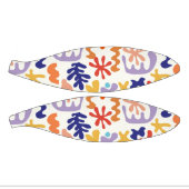 Kleurrijke Matisse Patroon Abstracte Botanische Vo Basketbal (Panelen)