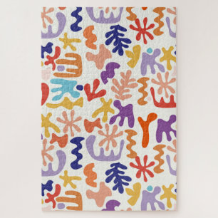 Kleurrijke Matisse Patroon Abstracte Botanische Vo Legpuzzel