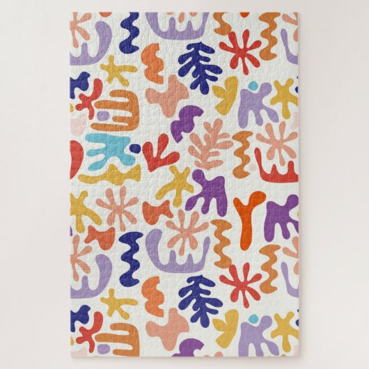 Kleurrijke Matisse Patroon Abstracte Botanische Vo Legpuzzel (Verticaal)