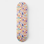 Kleurrijke Matisse Patroon Abstracte Botanische Vo Persoonlijk Skateboard (Voorkant)