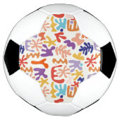Kleurrijke Matisse Patroon Abstracte Botanische Vo Voetbal (Gedraaid)