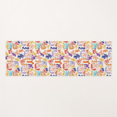 Kleurrijke Matisse Patroon Abstracte Botanische Vo Yogamat (Voorkant (horizontaal))