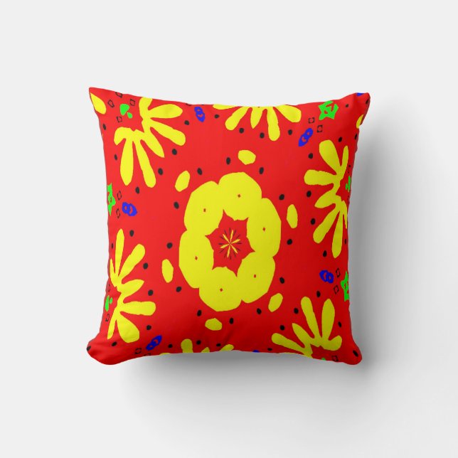 Kleurrijke Matisse stijl vormen Kussen (Voorkant)