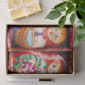 Kleurrijke Matryoshka Dolls Tissue Papier (Geschenk)