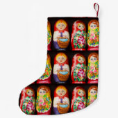 Kleurrijke Matryoshka Dolls voor kleine kerstcadea Kerstsok (Achterkant)