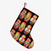 Kleurrijke Matryoshka Dolls voor kleine kerstcadea Kerstsok (Voorkant (Hangend))