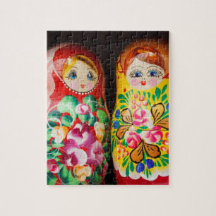 Kleurrijke Matryoshka-poppen Legpuzzel