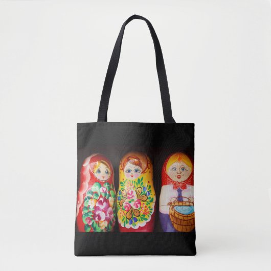 Kleurrijke Matryoshka-poppen Tote Bag (Voorkant)